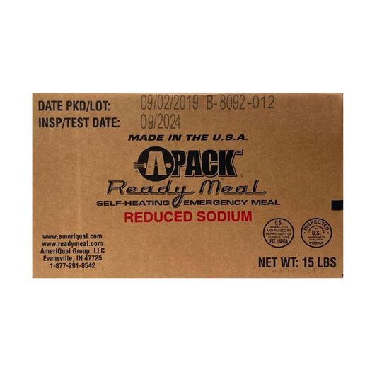 Ameriqual APack MRE (Meal Ready to Eat) Inspection Date 9/2024 - 1 Case 12 Meals