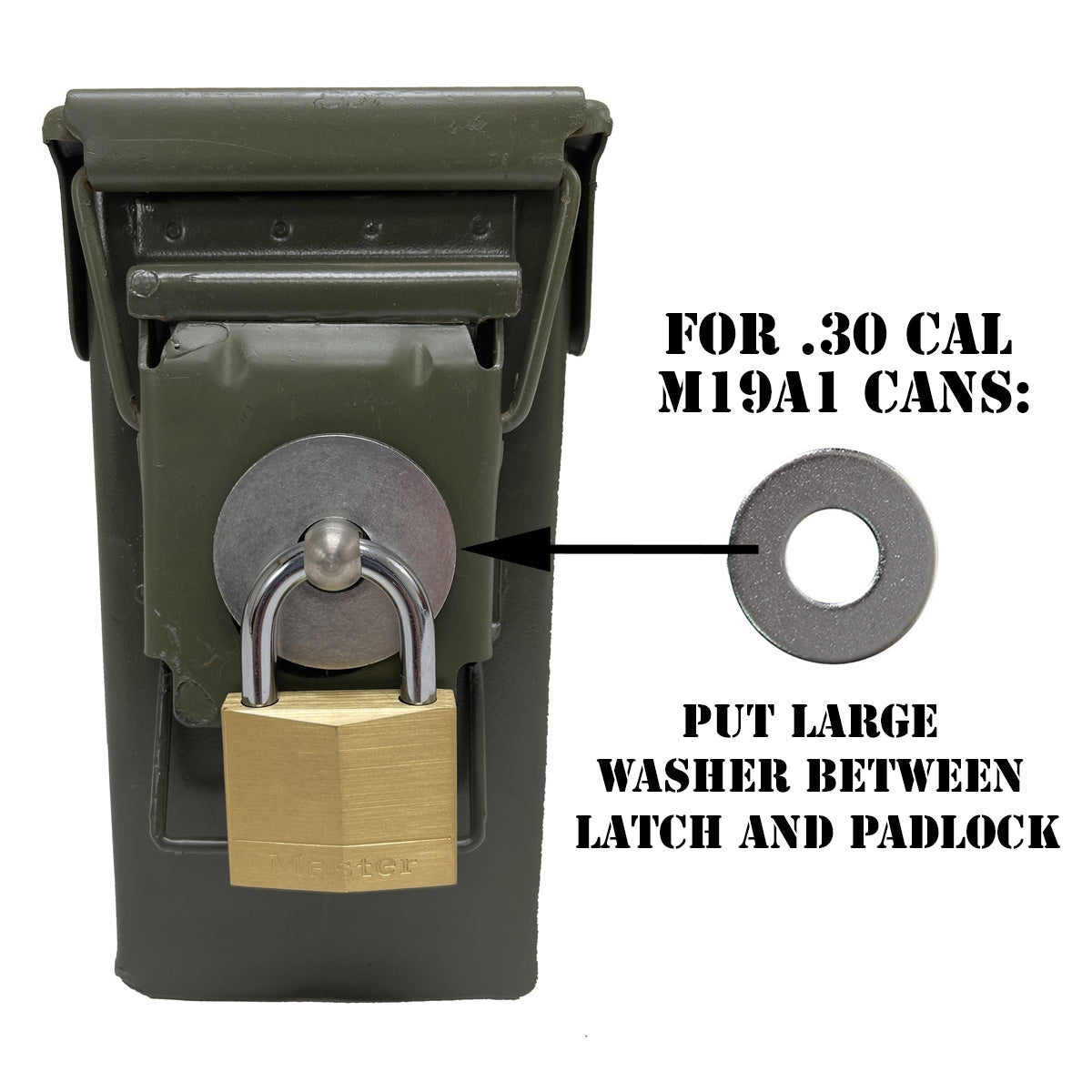 30 Cal Ammo Can Locking Hardware 