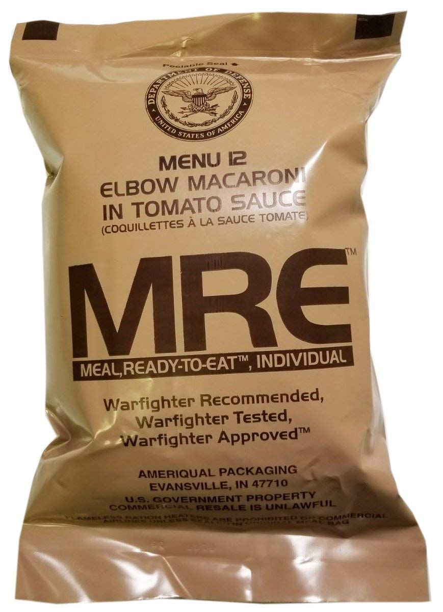Military MRE Single Meal Inspection Date 2023 or Newer