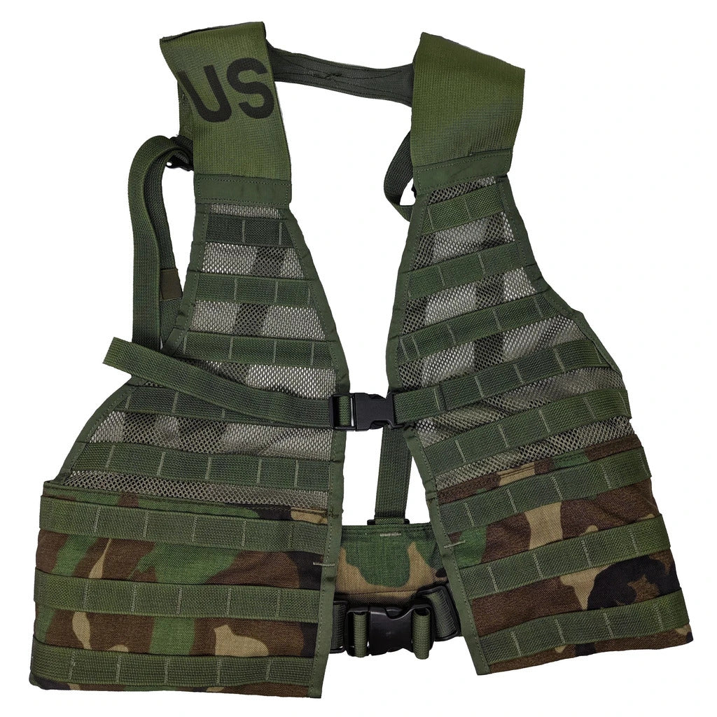 Fighting Load Carrier Vest Woodland Camo, ACU Digital, Desert Camo and Coyote 