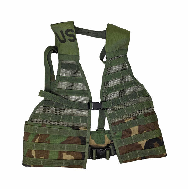 Fighting Load Carrier Vest Woodland Camo, ACU Digital, Desert Camo and Coyote 