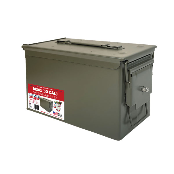 50 Cal Ammo Can - Renewed w/Hardware Kit and Lock Options