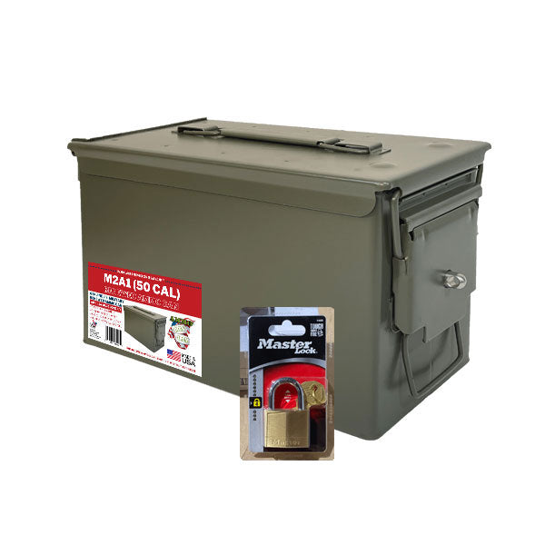 50 Cal Ammo Can - Renewed w/Hardware Kit and Lock Options