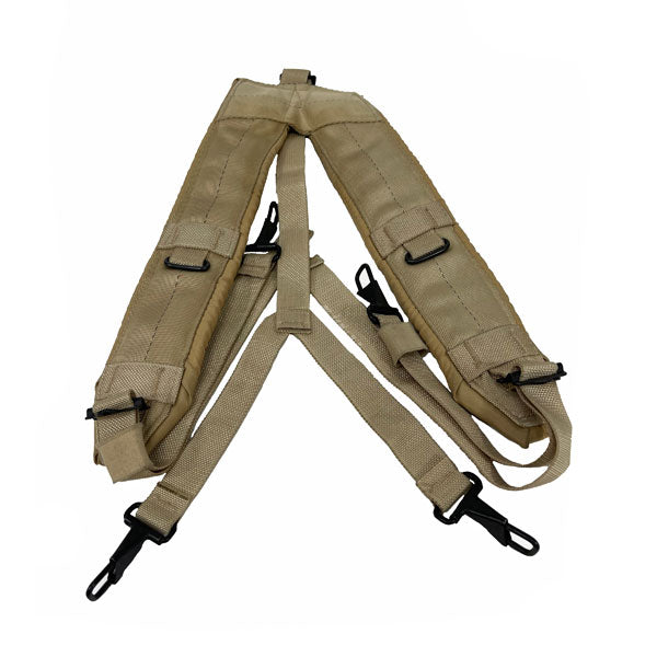 LC-2 Suspenders. The individual equipment belt suspenders are Y shaped with three adjusting straps.