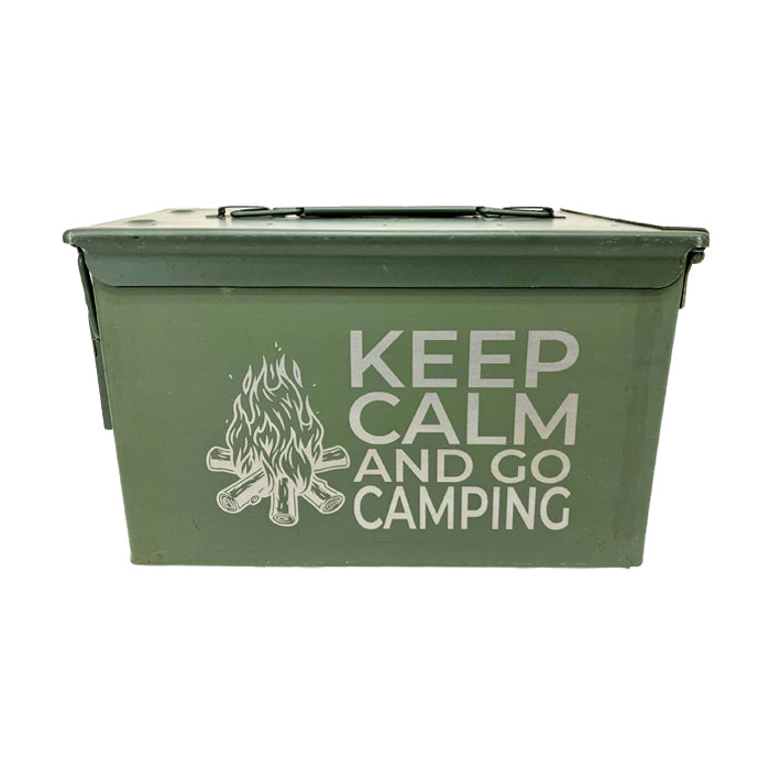 Engraved Ammo Can "KEEP CALM AND GO CAMPING"