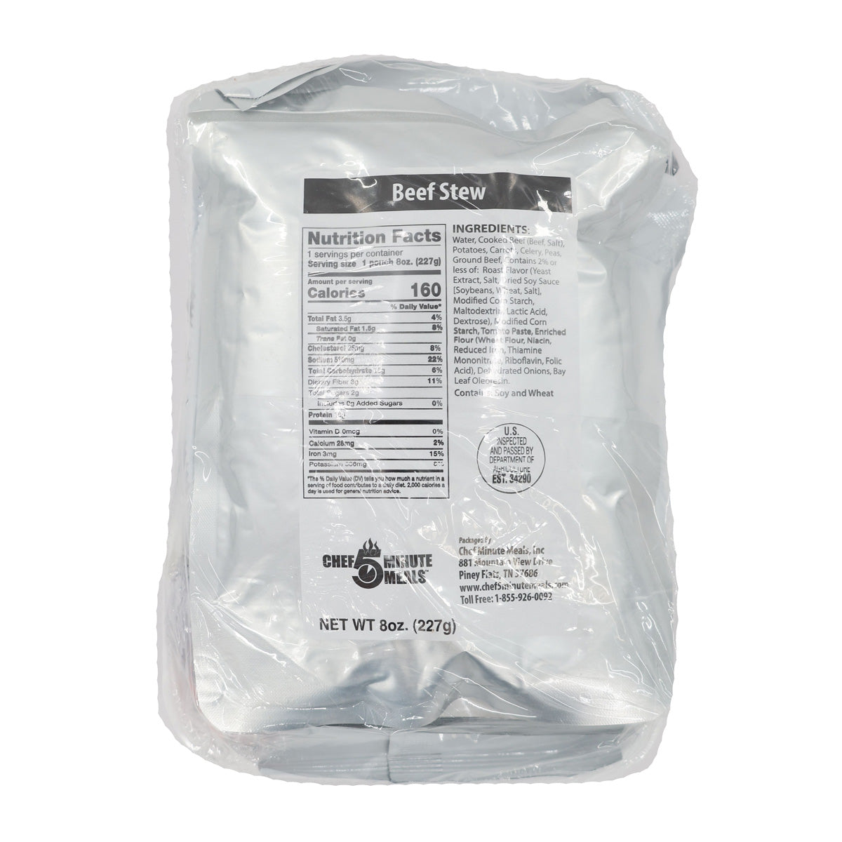 Individual 5 MINUTE CHEF MEALS - REDUCED SODIUM - Best By Date 10/2025