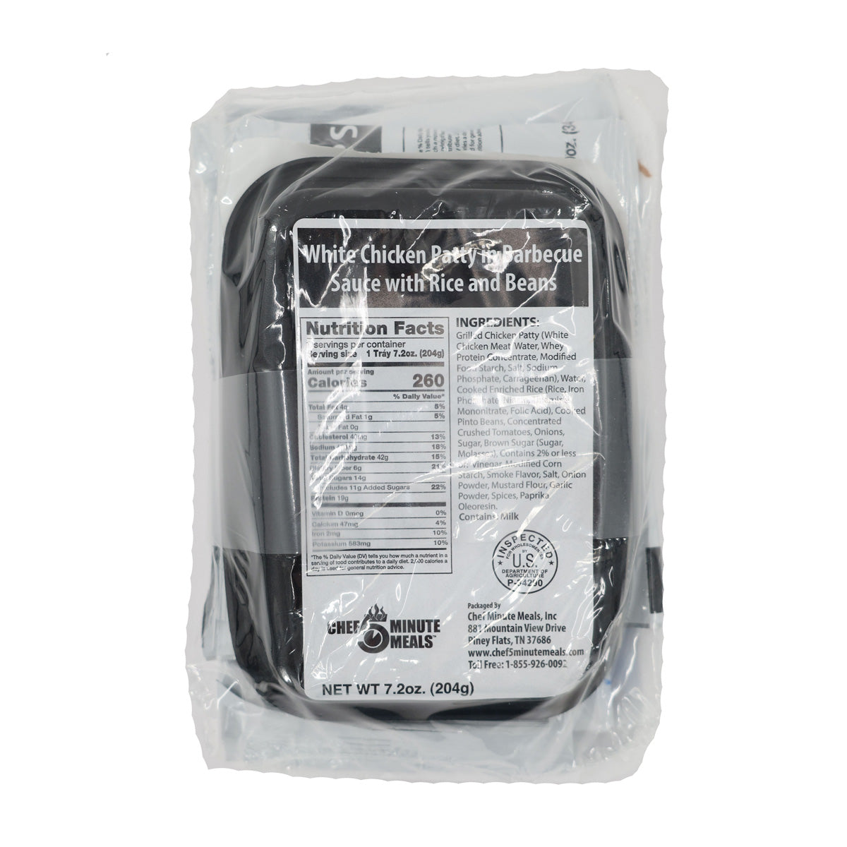 Individual 5 MINUTE CHEF MEALS - REDUCED SODIUM - Best By Date 10/2025
