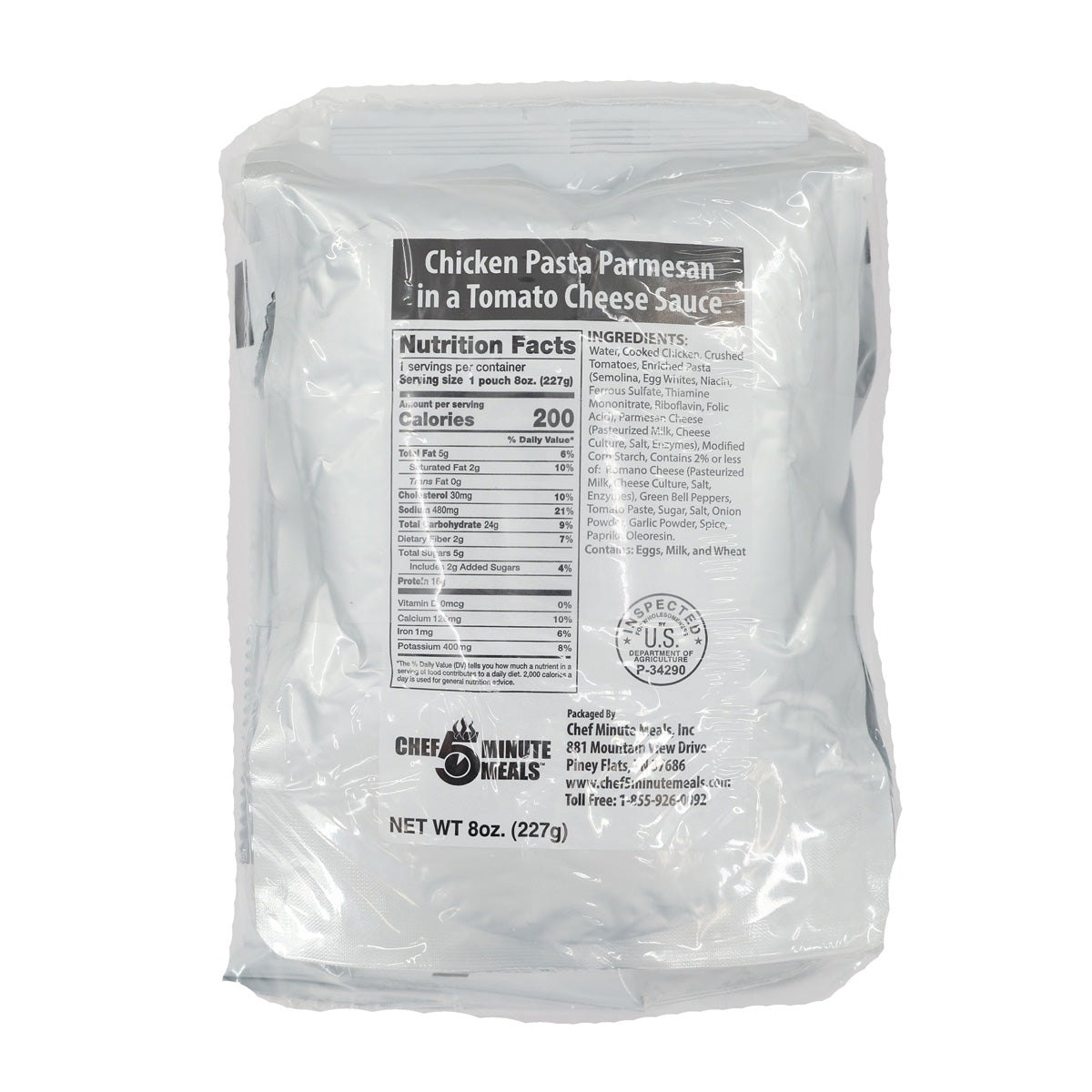 Individual 5 MINUTE CHEF MEALS - REDUCED SODIUM - Best By Date 10/2025