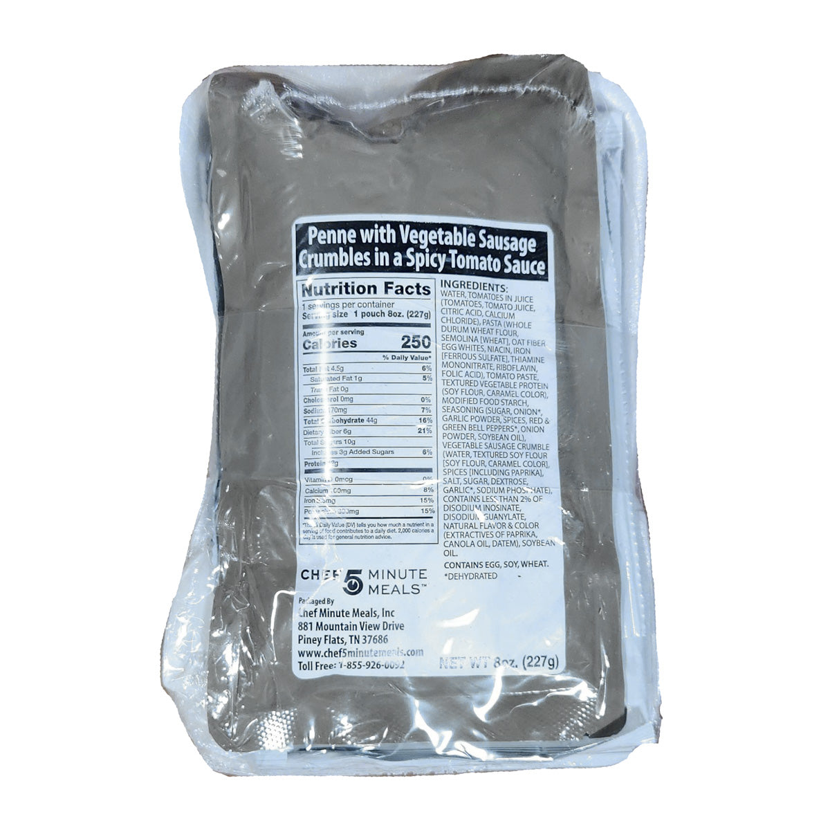 Individual 5 MINUTE CHEF MEALS - LOW SODIUM 