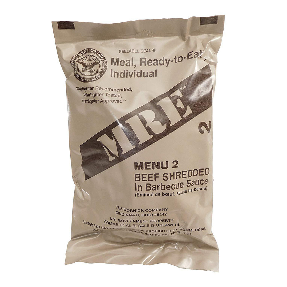 MRE Single Meals are energy packed 