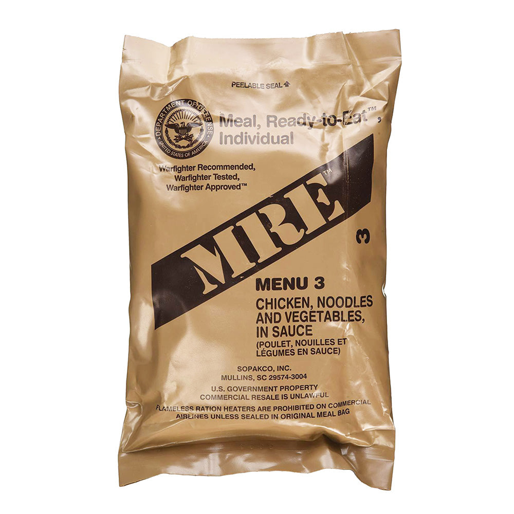 MRE Single Meals chicken with noodles