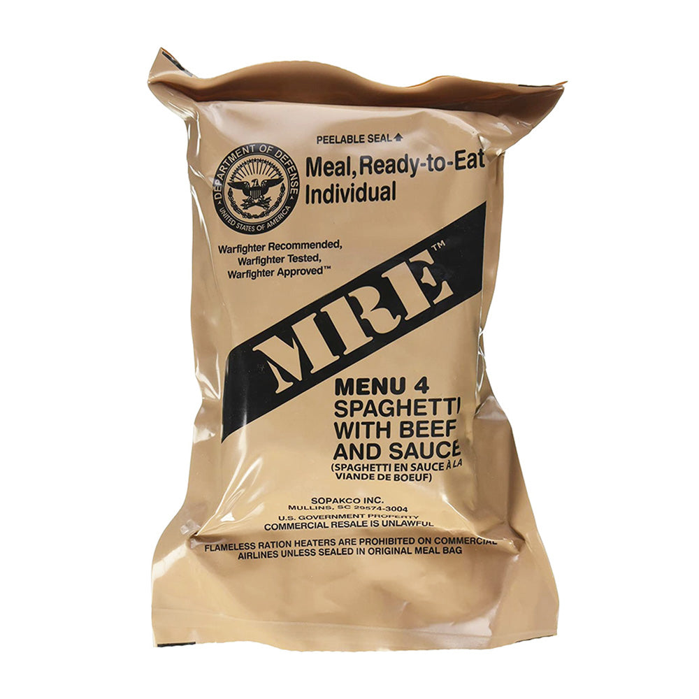 MRE Single Meals spaghetti meat sauce