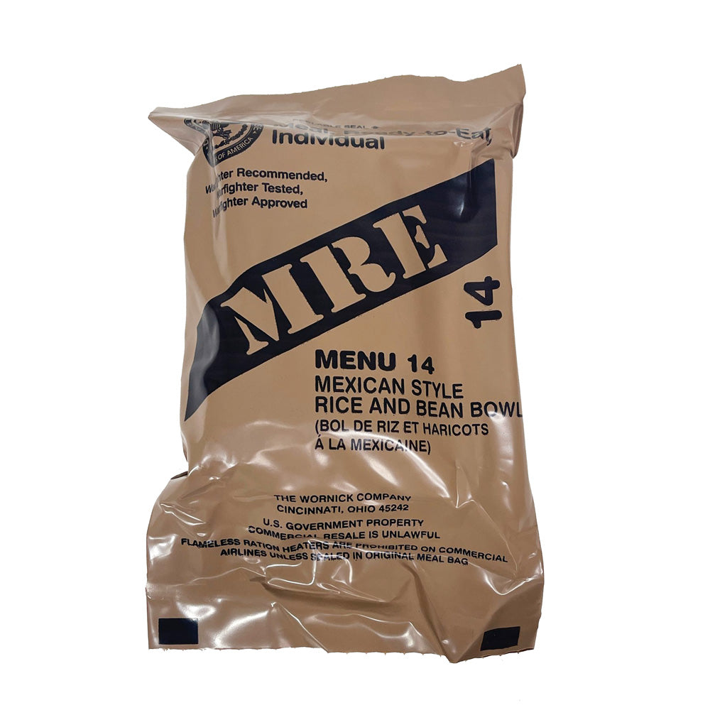 MRE Single Meals Mexican stew bean bowl