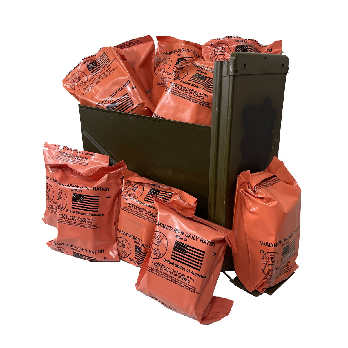 HDR MEAL Combo. M548 (20mm) Ammo Can Used Grade 1 