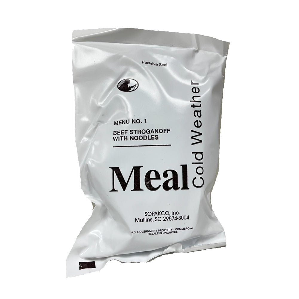 Cold Weather Military MRE Individual Meals - JAN 2024 or Newer Inspection Date