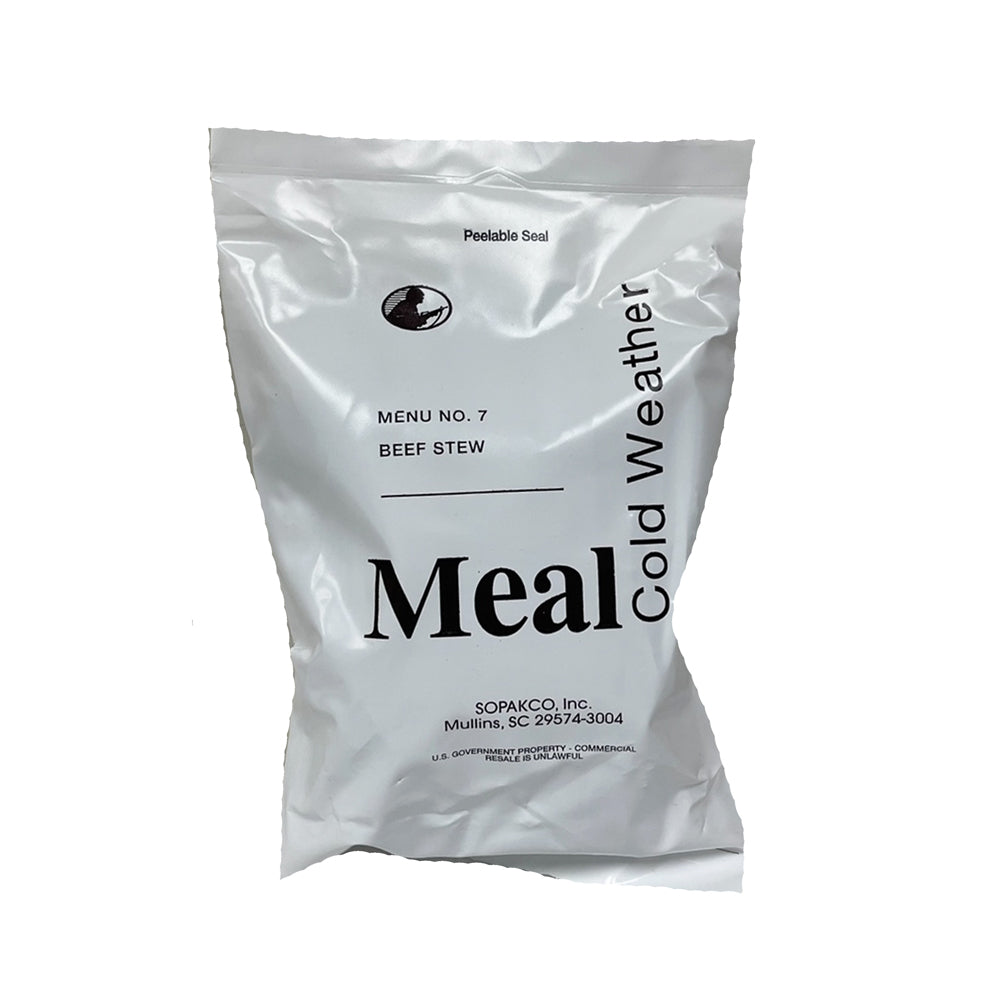 Cold Weather Military MRE Individual Meals - JAN 2024 or Newer Inspection Date