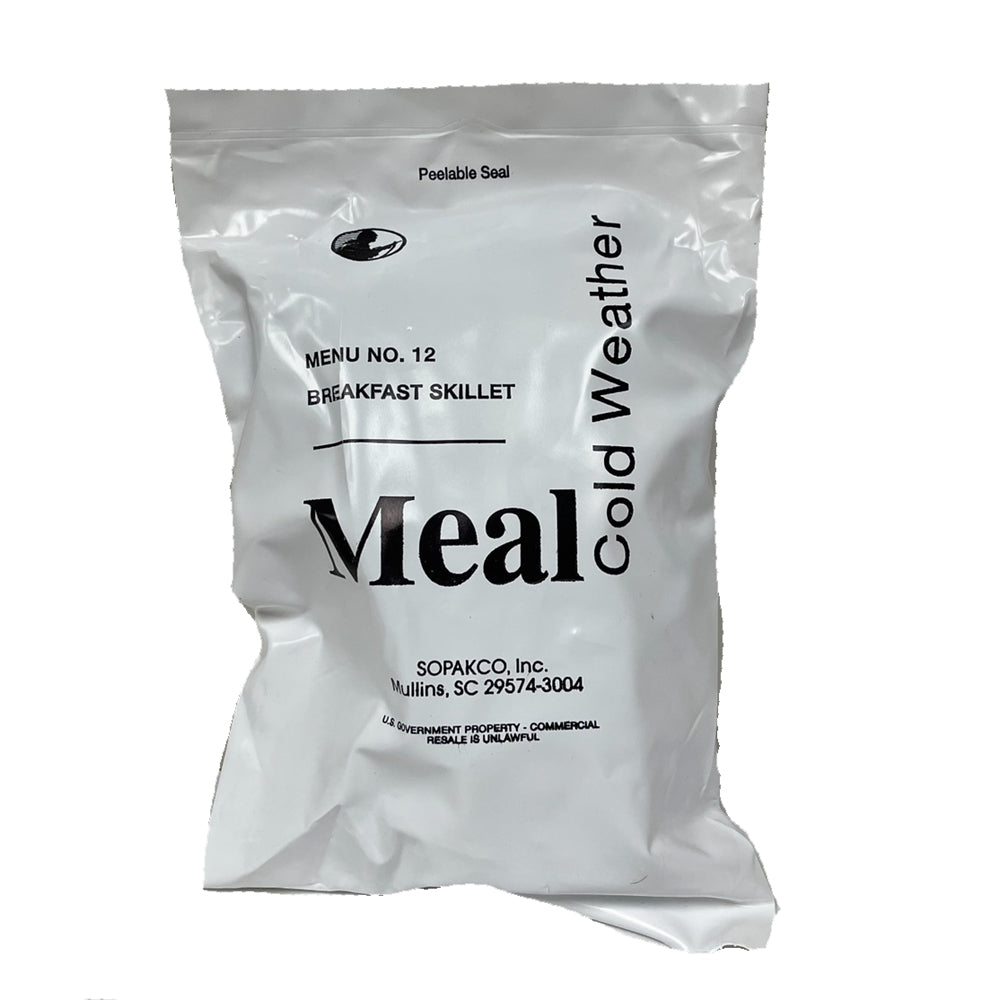 Cold Weather Military MRE Individual Meals - JAN 2024 or Newer Inspection Date