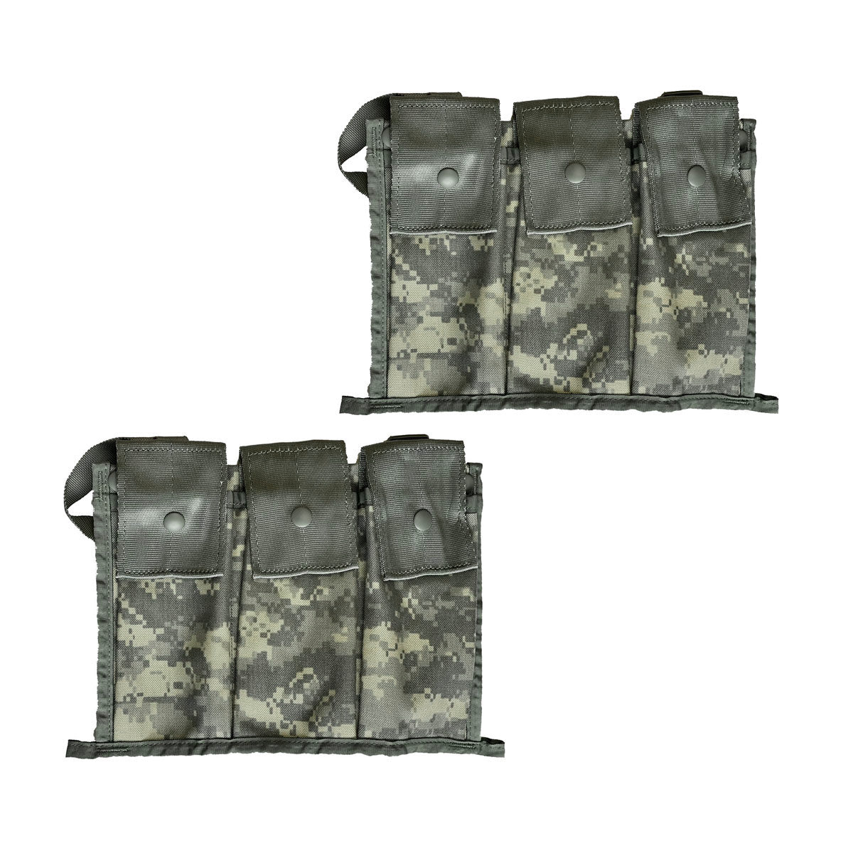 The Molle II Bandoleer ACU Digital Pouch is designed to attach to the inside of the Molle II Rucksack