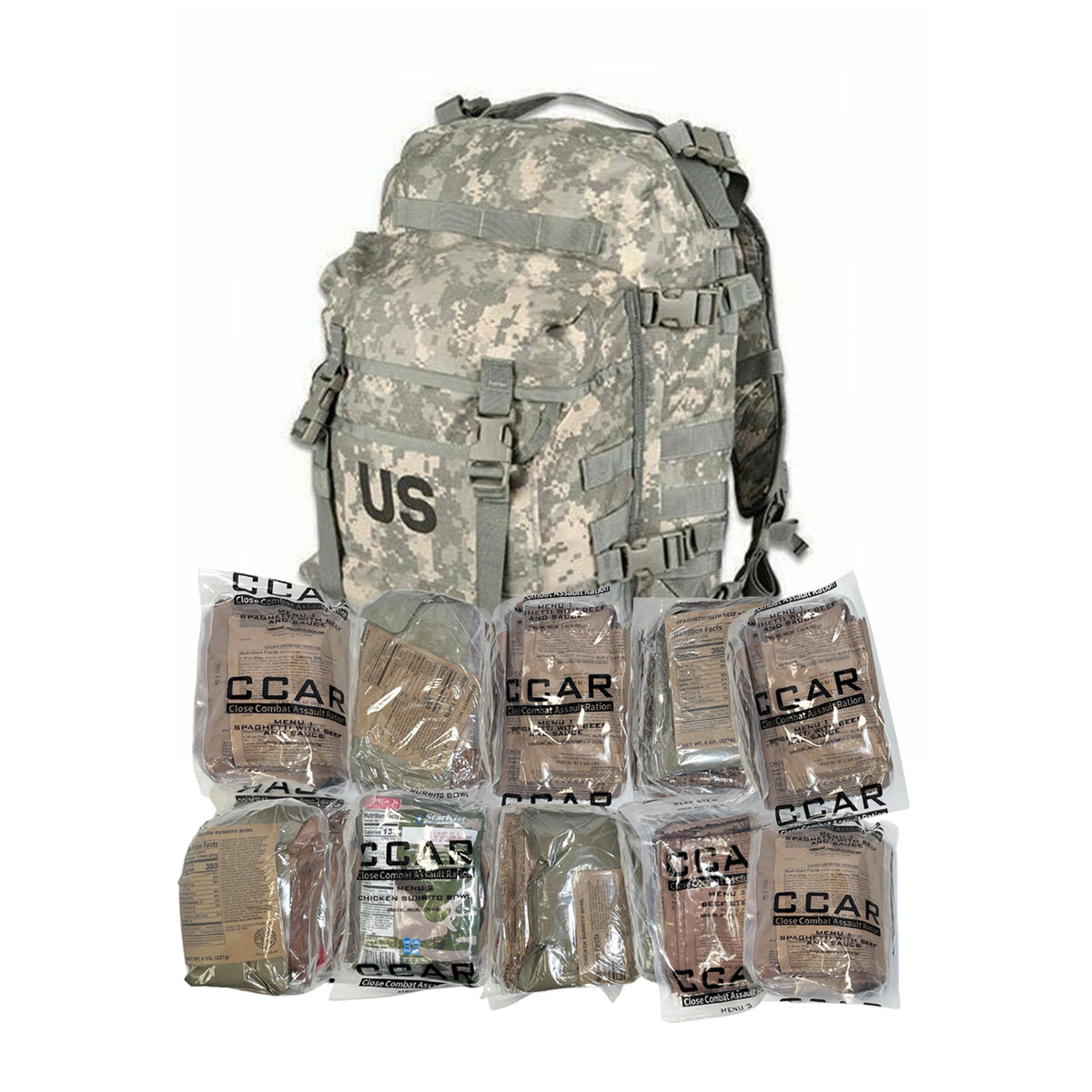 Close Combat Assault Ration (CCAR) - 10 Meals | Ammo Can Man