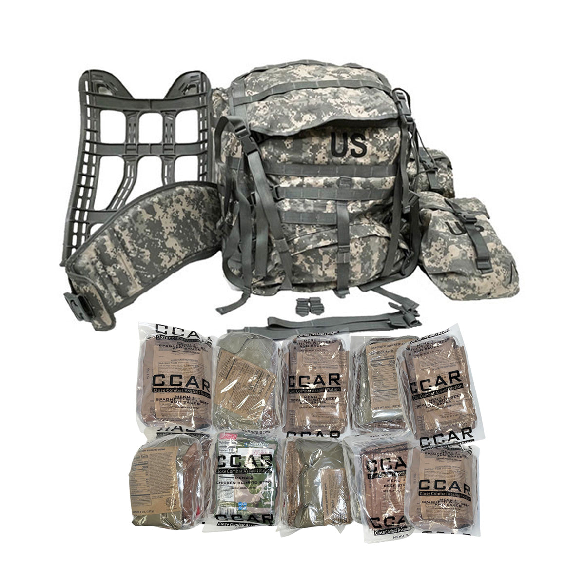 Close Combat Assault Ration (CCAR) - 10 Meals | Ammo Can Man