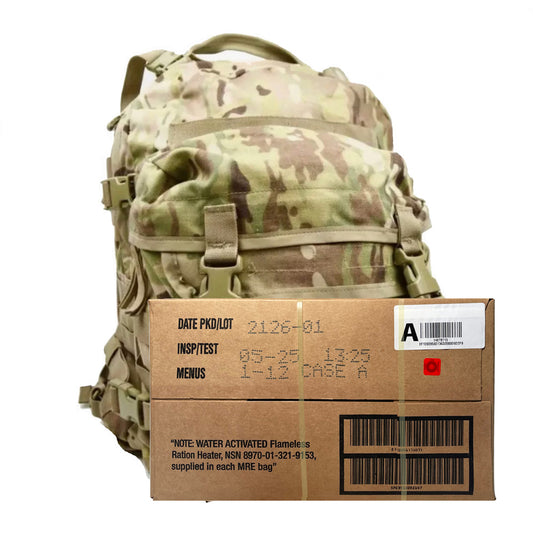 Military OCP Multicam MOLLE II Assault Pack Mre Combo