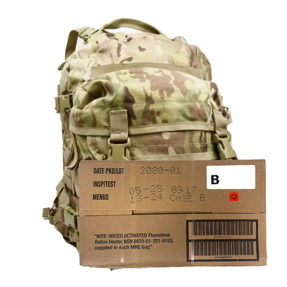 Military OCP Multicam MOLLE II Assault Pack Mre Combo