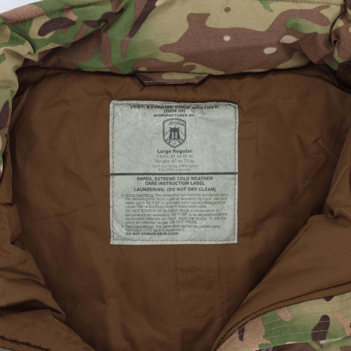 BAF Extreme Cold Weather Gen 3 Level 7 Vest