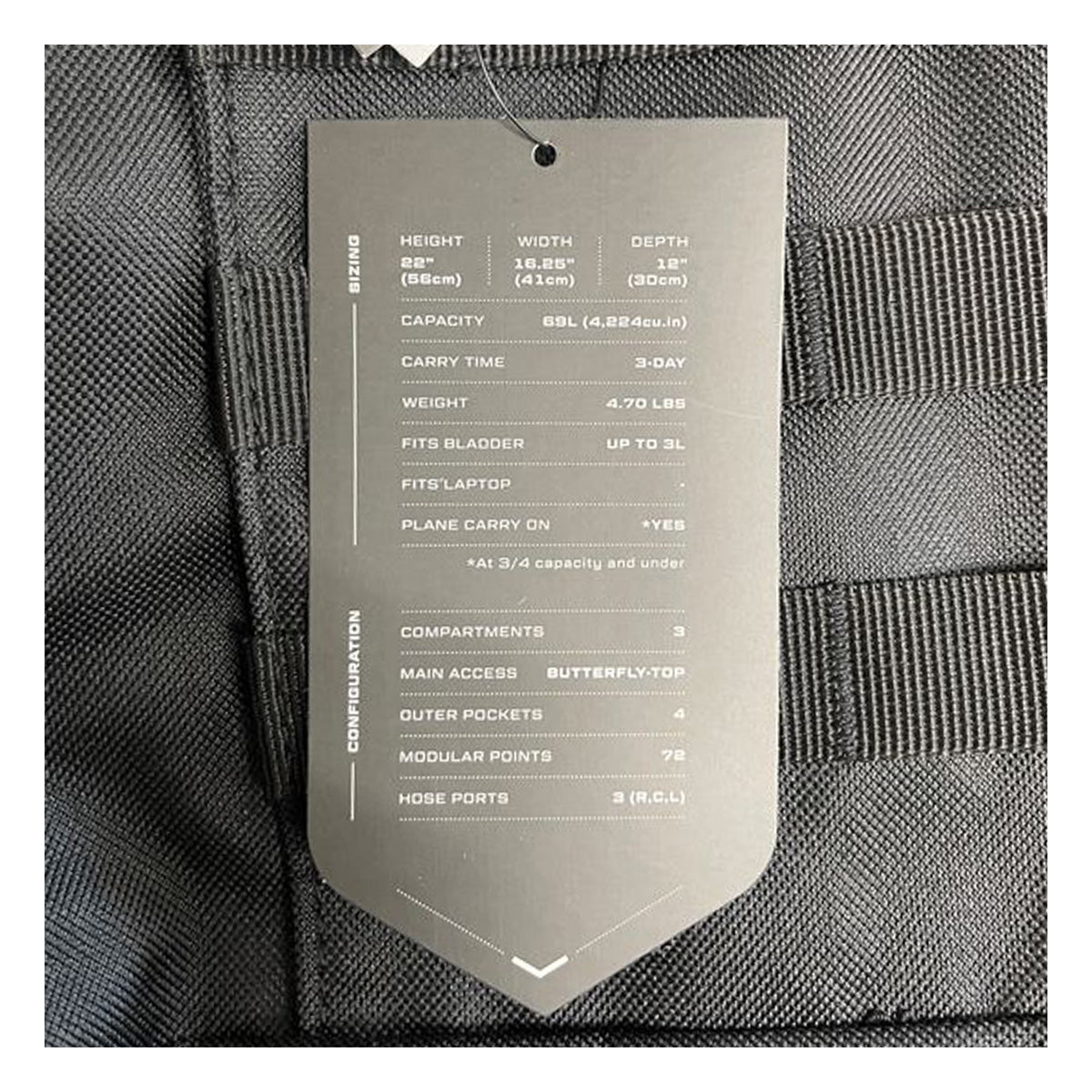 Bison Vortex Backpack 69L - Choose From 3 Colors - New