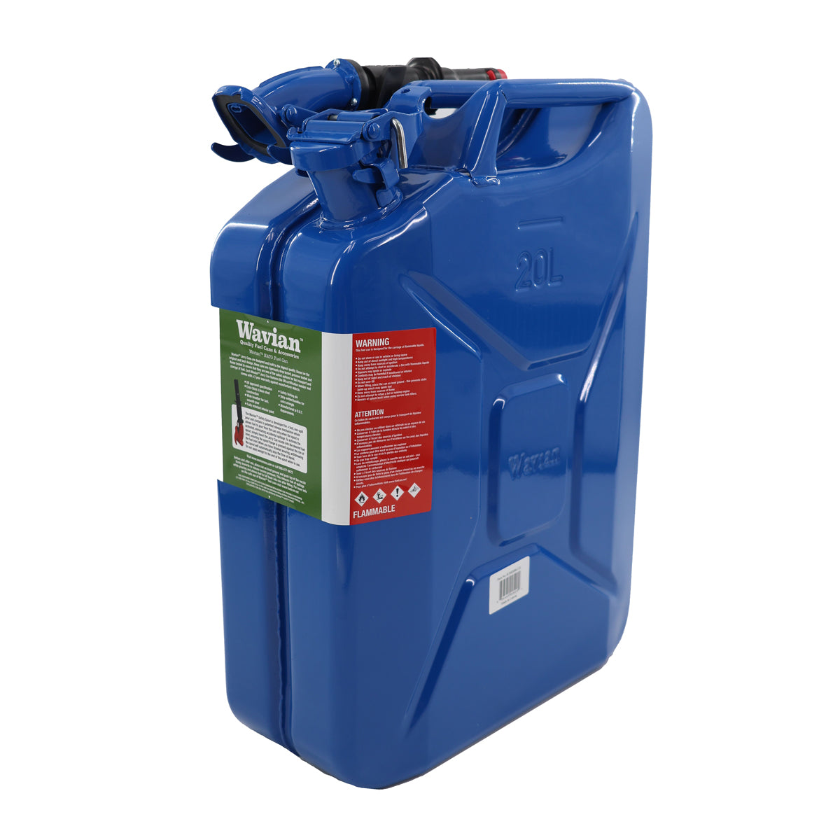 Wavian 20 Liter Metal NATO Fuel/Gas Can - Blue