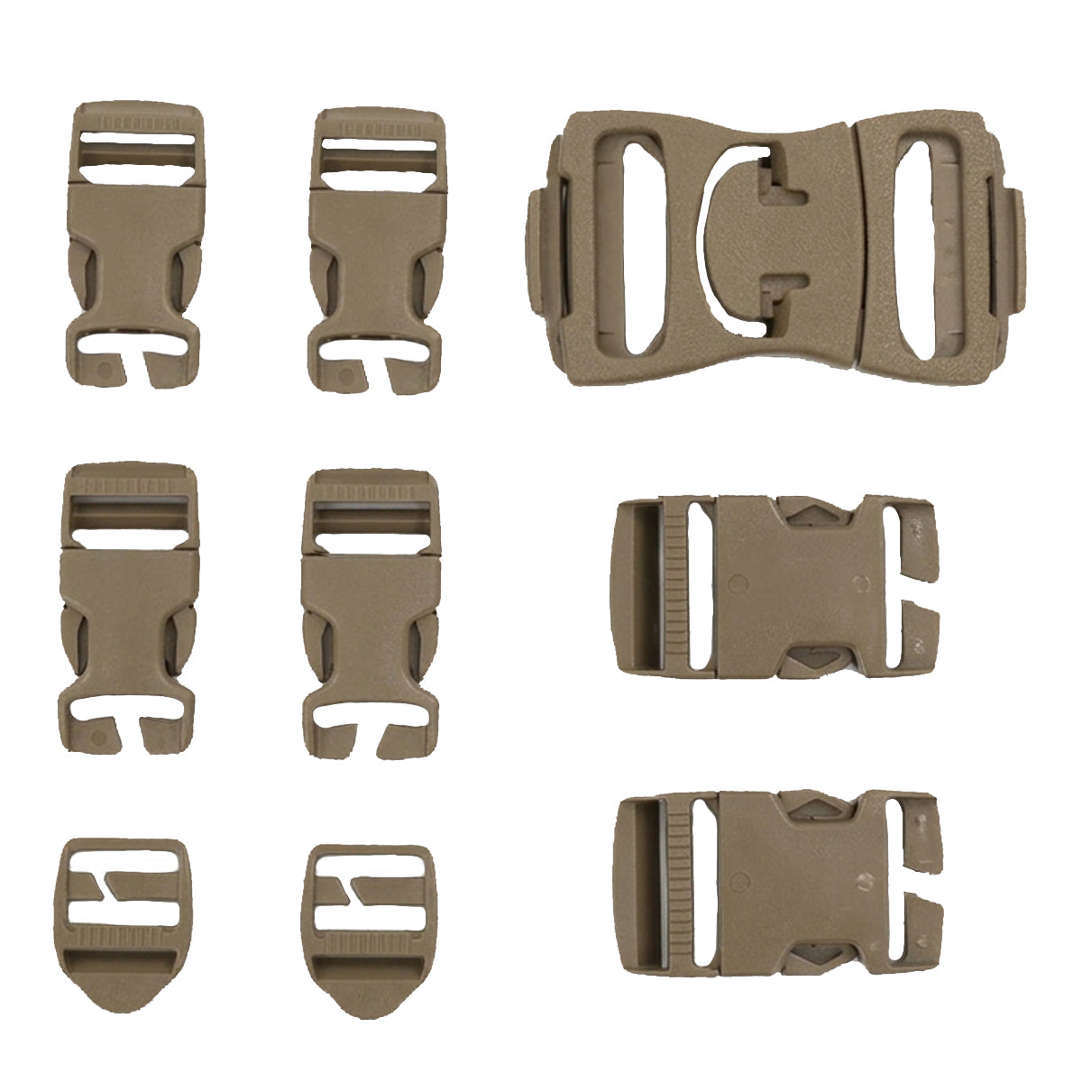 Military Issue No-Sew MOLLE II Replacement Buckle Kit
