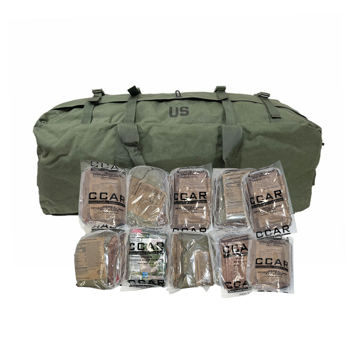 Close Combat Rations Close Combat Assault Ration (CCAR) - 10 Meals | Ammo Can Man