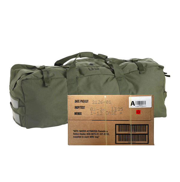 MILITARY MRE CASE DUFFLE BAG COMBO