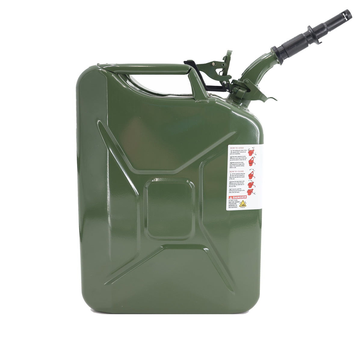 Wavian 20 Liter Metal NATO Fuel/Gas Can - Red/Green