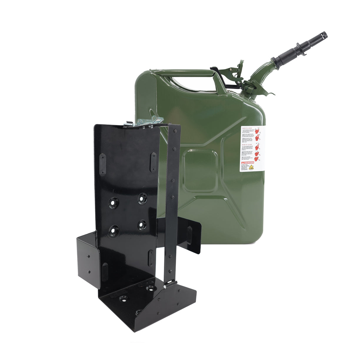 Wavian 20 Liter Metal NATO Fuel/Gas Can - Red/Green