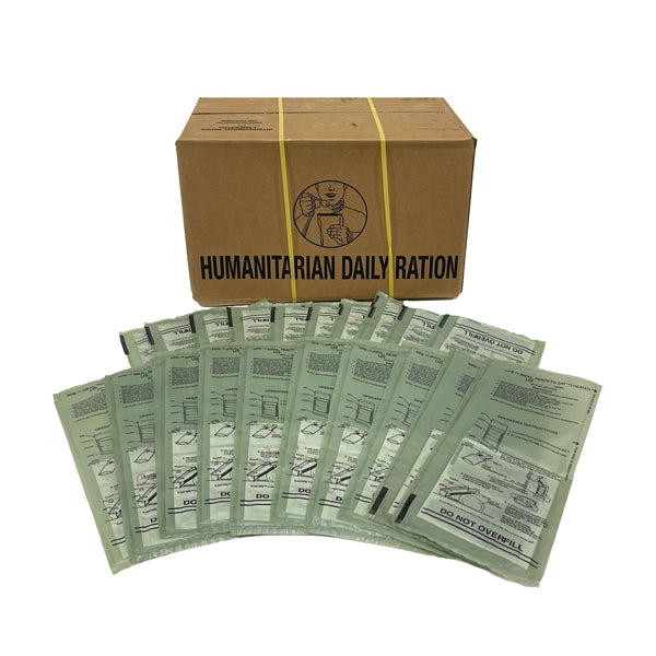 MRE Meals Ready to Eat Humanitarian Daily Rations Case w/20 heaters