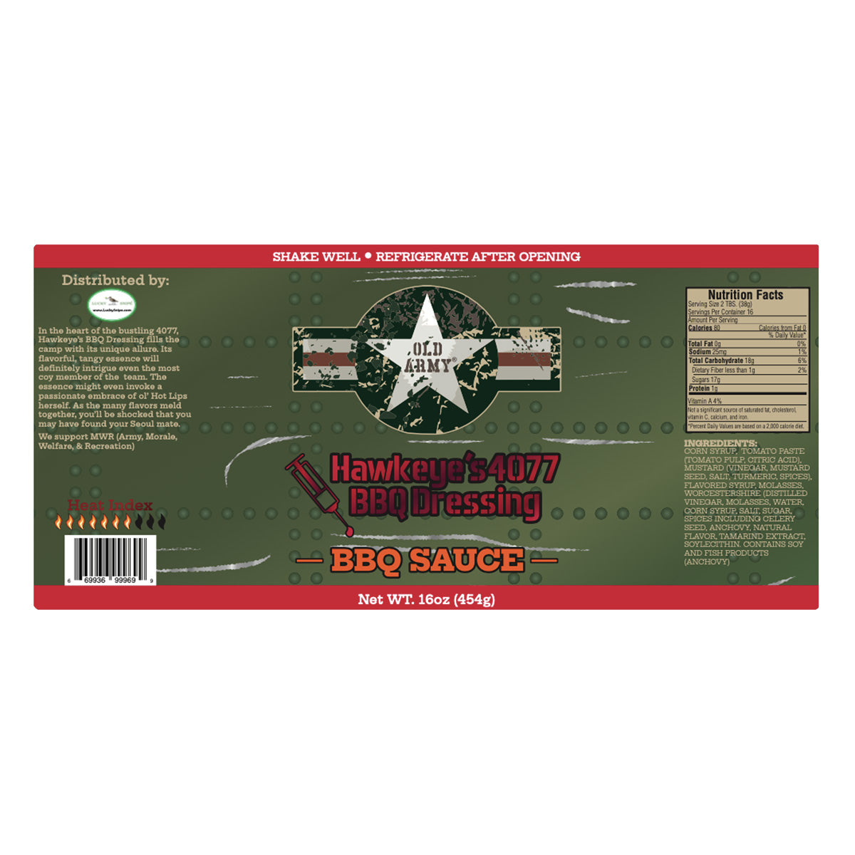 OLD ARMY - BBQ Sauce • Hot Sauce • Wing Sauce - Options!