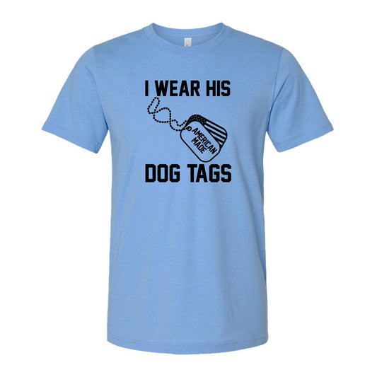 T-SHIRT "I WEAR HIS DOG TAGS"