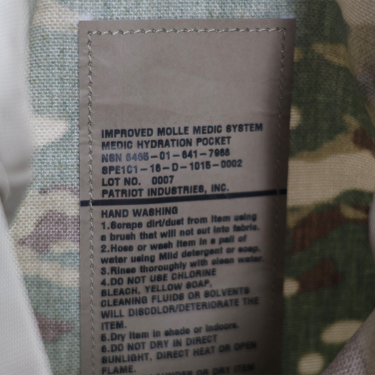 Genuine USGI Improved MOLLE Medic System (IMMS) 3-Liter Hydration Pouch