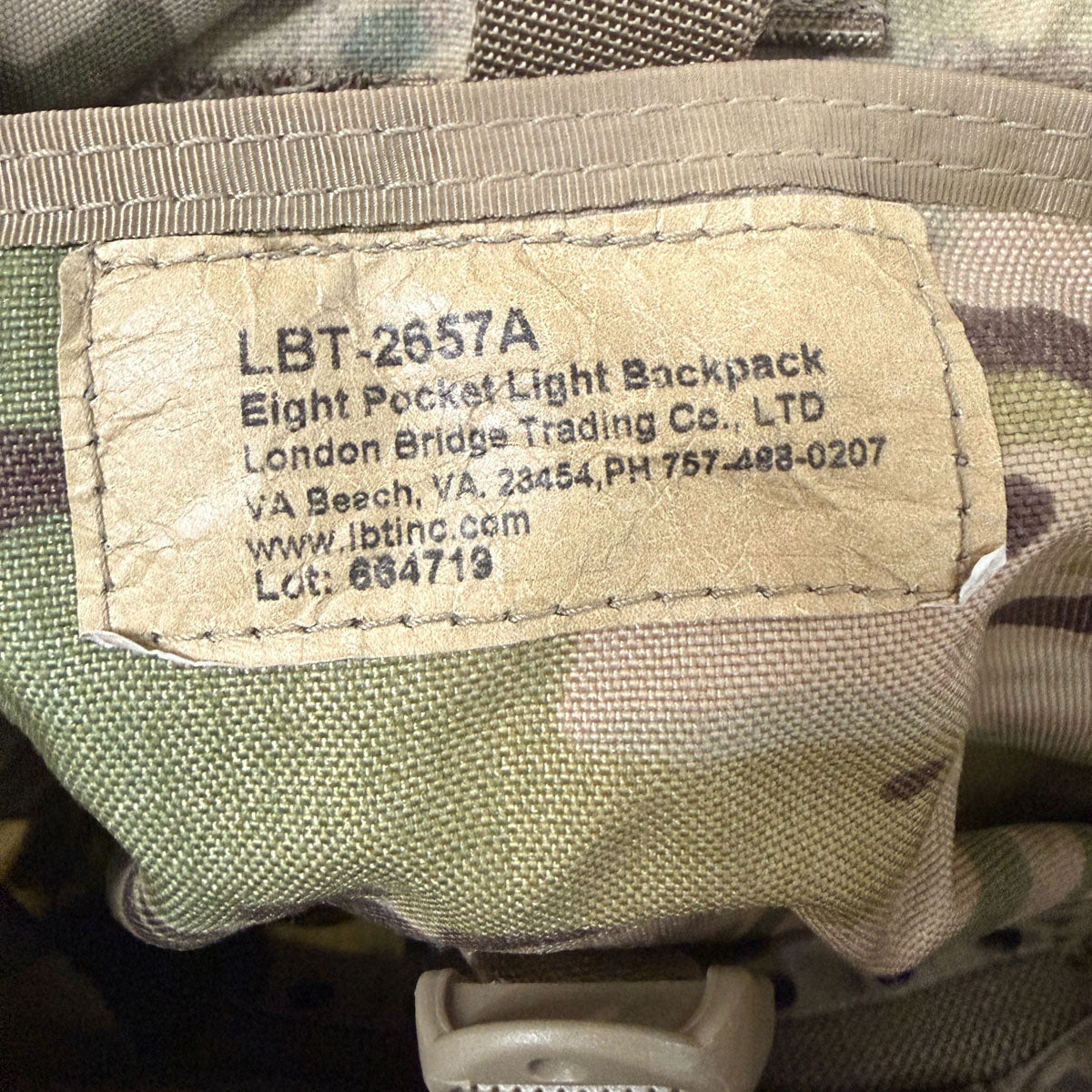 LBT-2657 Eight Pocket Light Backpack Kit 