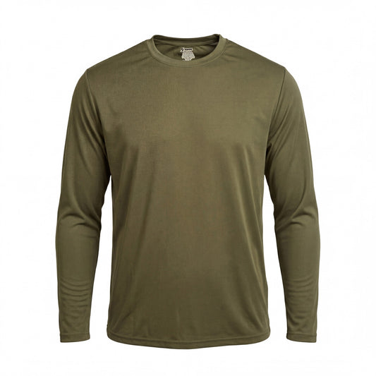 Military-Style Long Sleeve T-Shirt Polyester