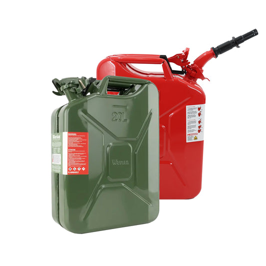 Wavian 20 Liter Metal NATO Fuel/Gas Can - Red/Green