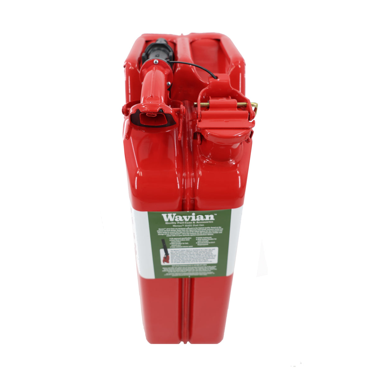 Wavian 20 Liter Metal NATO Fuel/Gas Can - Red/Green