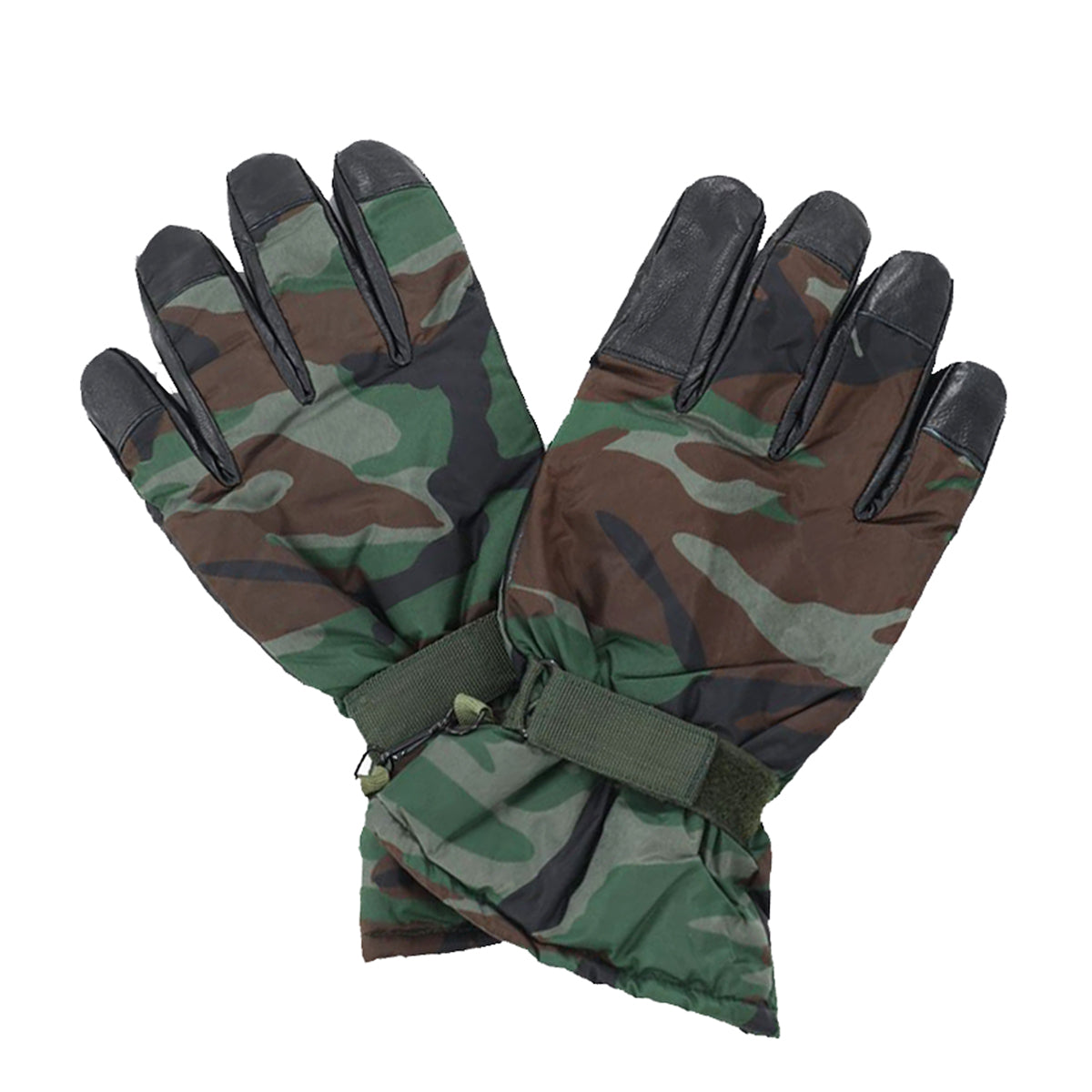 Woodland Camo Tactical Gloves | Meydan Av Malzemeleri