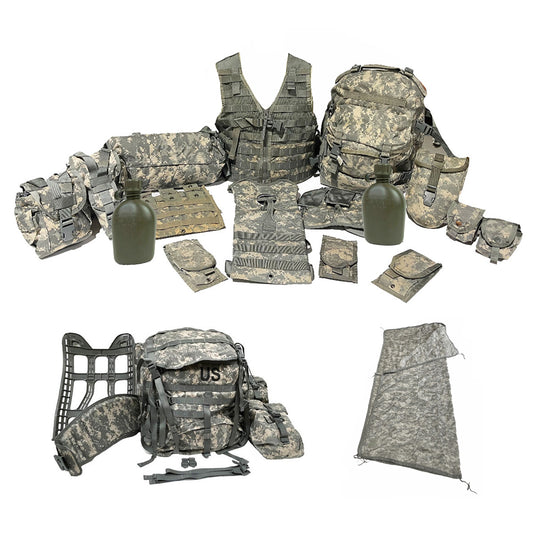 VETERANS SPECIAL COMBO! 18 pc Rifleman Kit MOLLE System ACU Complete Set USGI