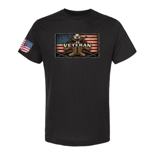 T-SHIRT "VETERAN EAGLE" - BLACK
