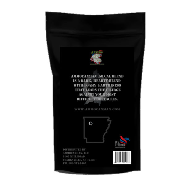 Dark Blend Coffee - Ammocanman .50 Cal Blend back