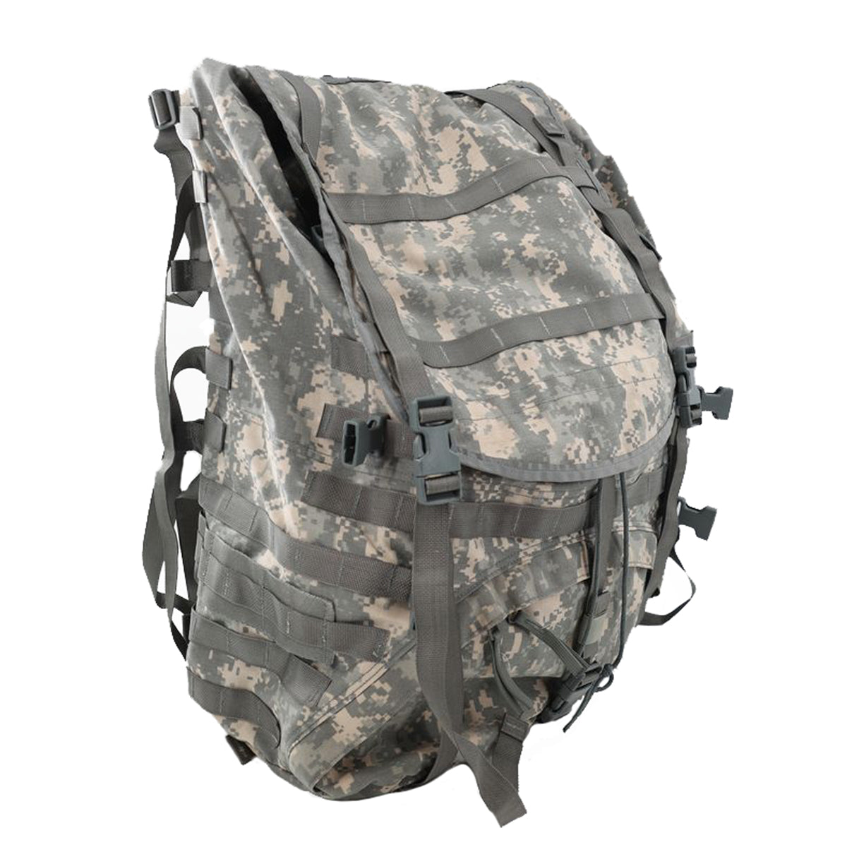 MOLLE ACU Ruck Sack with Frame Disassembled