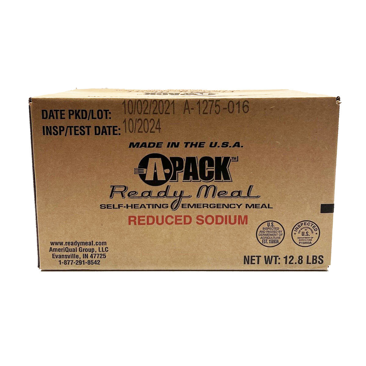 Ameriqual APack MRE (Meal Ready to Eat) Inspection Date 10/2024 - 1 Case 12 Meals