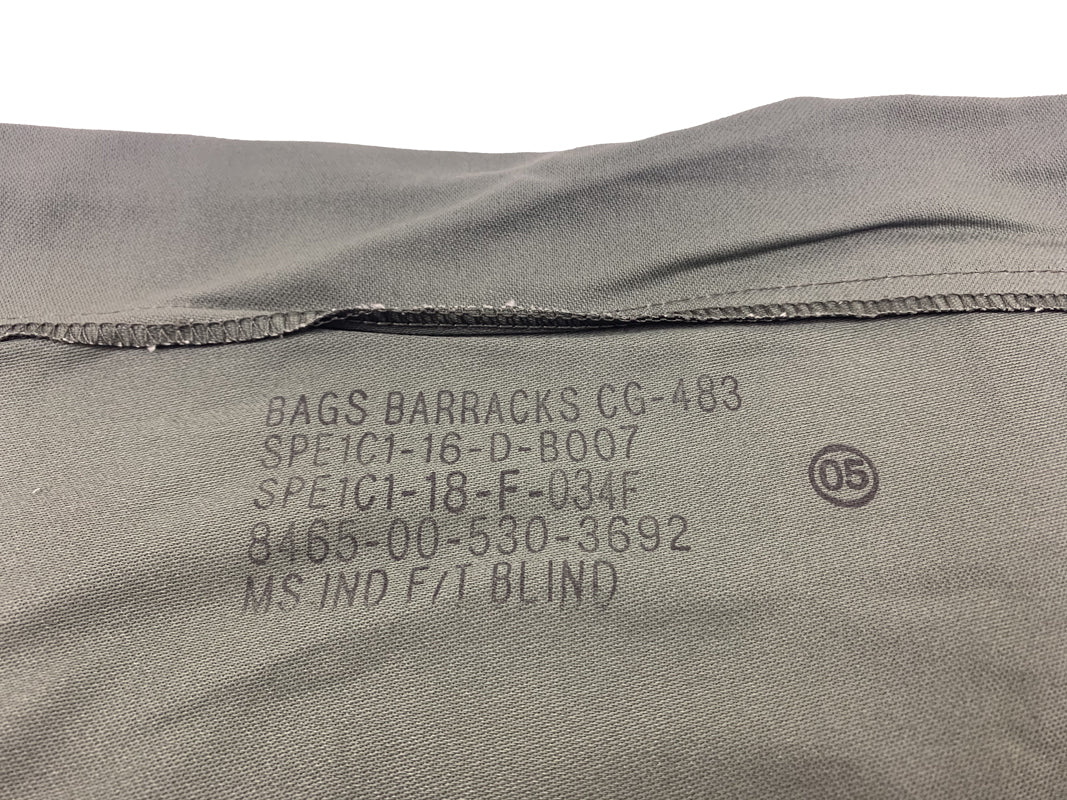 USGI US Military Barracks Cotton Canvas Laundry Bag, Olive Green - NSN 8465-00-530-3692