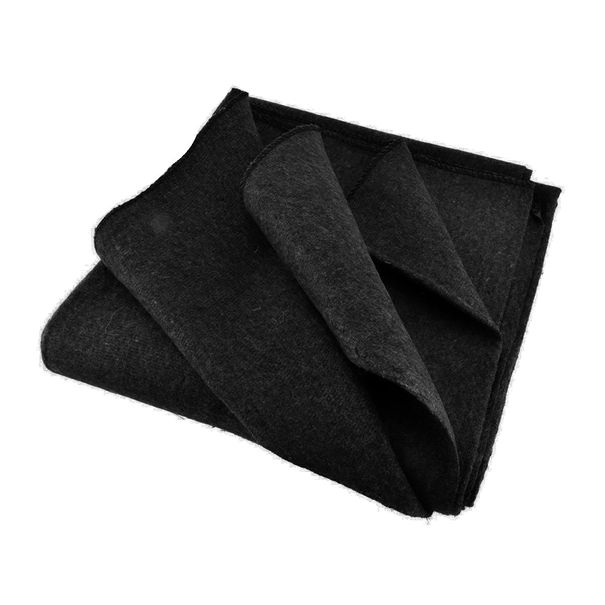 Black wool blanket 60x80